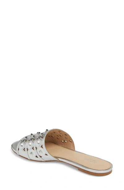 Shop Botkier Maeva Slide Sandal In Argento Leather