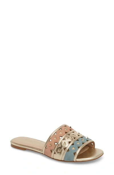 Shop Botkier Maeva Slide Sandal In Pastel Multi Leather