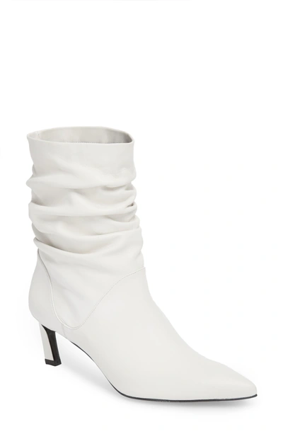 Shop Stuart Weitzman Demibenatar Slouch Bootie In Off White