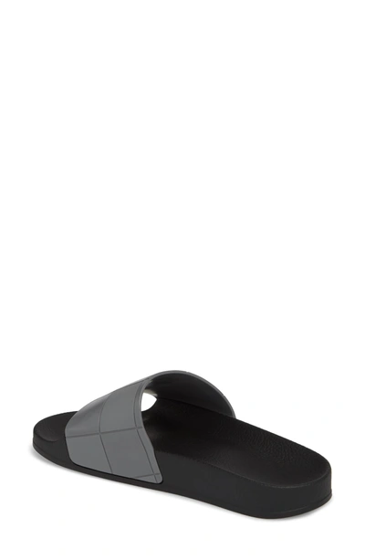 Shop Adidas Originals Adilette Slide Sandal In Core Black/ Granite