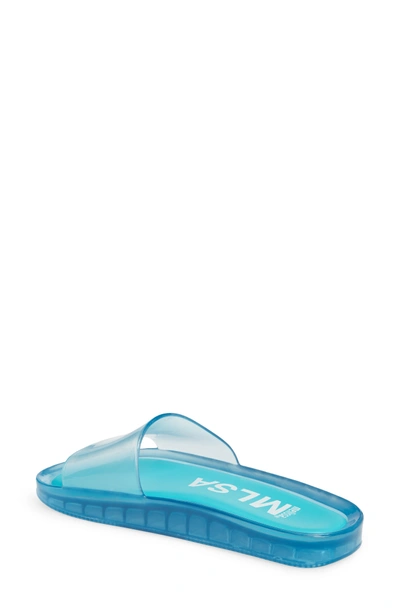 Shop Melissa Beach Slide Sandal In Blue Summer