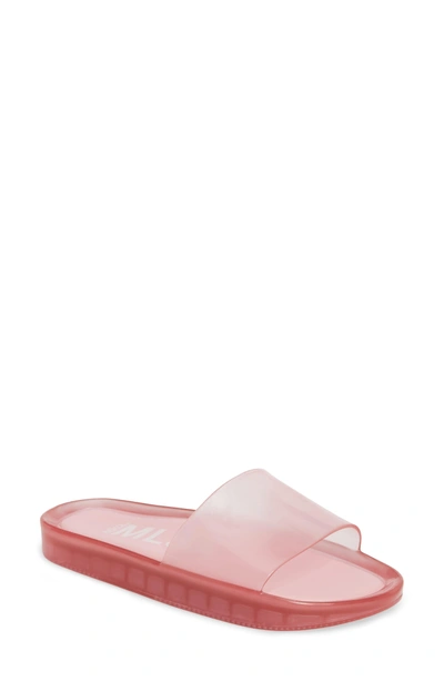 Shop Melissa Beach Slide Sandal In Pink Summer