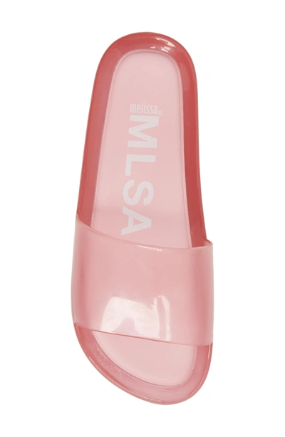 Shop Melissa Beach Slide Sandal In Pink Summer