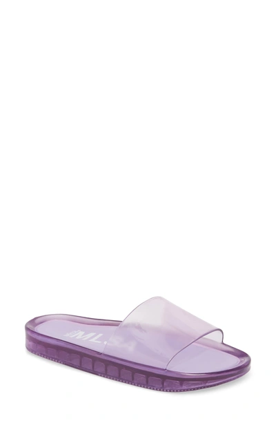 Shop Melissa Beach Slide Sandal In Lilac Summer