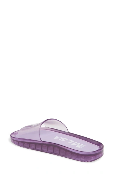 Shop Melissa Beach Slide Sandal In Lilac Summer