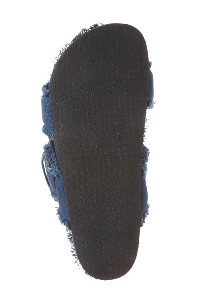 Shop Rag & Bone Evin Slide Sandal In Blue Denim