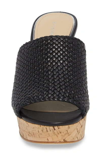 Shop Etienne Aigner Daiquiri Wedge Mule In Black Leather