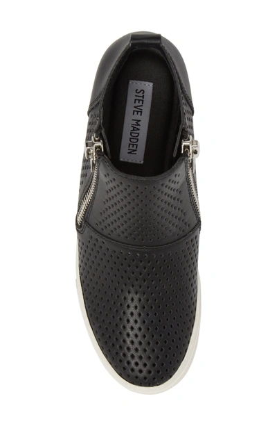 Shop Steve Madden Wedgie High Top Platform Sneaker In Black/ Black