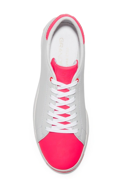 Shop Cole Haan Grandpro Tennis Shoe In Optic White/ Flash Leather