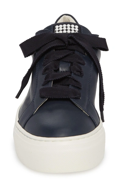 Shop Agl Attilio Giusti Leombruni Pearl Sneaker In Blue Leather