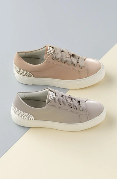 Shop Agl Attilio Giusti Leombruni Pearl Sneaker In Blue Leather