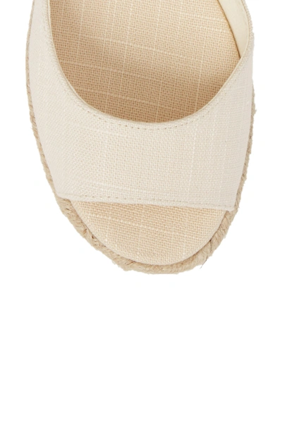 Shop Soludos Espadrille Platform Sandal In Blush Fabric