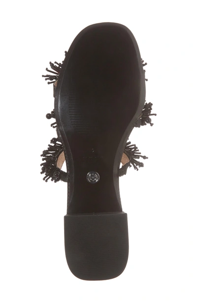 Shop Cecelia New York Fes Embellished Slide Sandal In Black Fabric