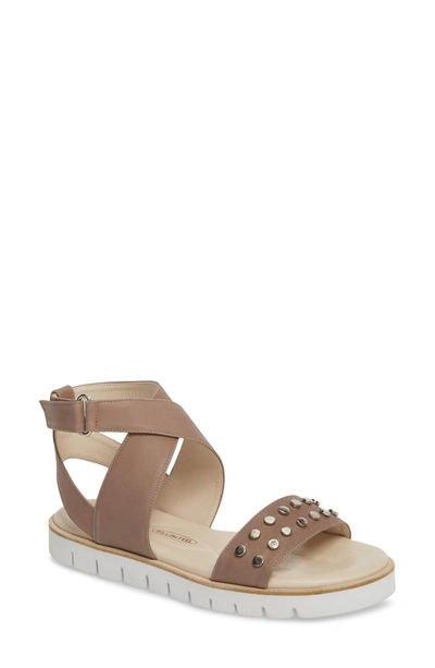 Shop Amalfi By Rangoni Barlume Sandal In Taupe Leather