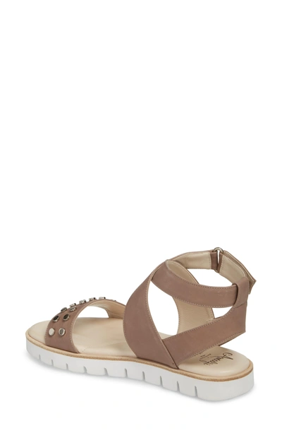 Shop Amalfi By Rangoni Barlume Sandal In Taupe Leather