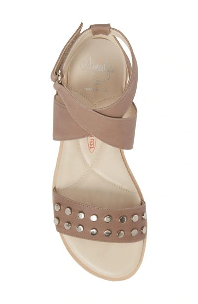 Shop Amalfi By Rangoni Barlume Sandal In Taupe Leather