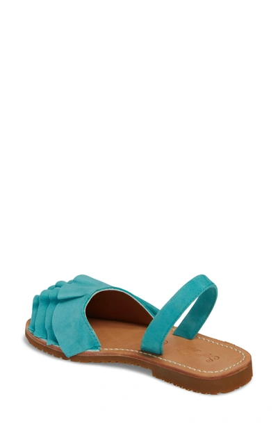 Shop Seychelles Peace Of Mind Sandal In Turquoise Suede