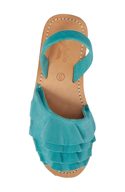 Shop Seychelles Peace Of Mind Sandal In Turquoise Suede