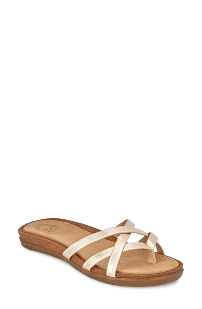 Shop G.h. Bass & Co. Sharon Sandal In Gold Leather