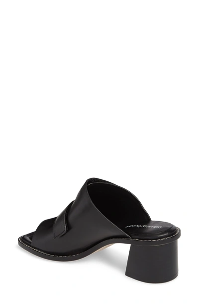 Shop Donald J Pliner Amalia Block Heel Sandal In Black Leather