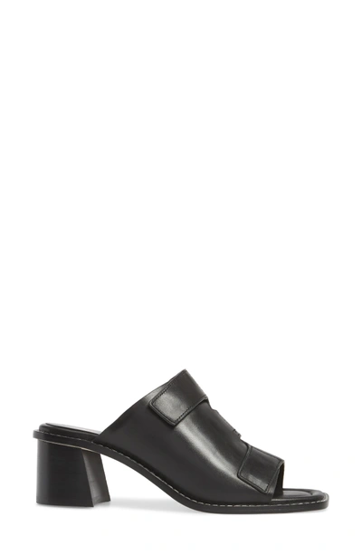 Shop Donald J Pliner Amalia Block Heel Sandal In Black Leather