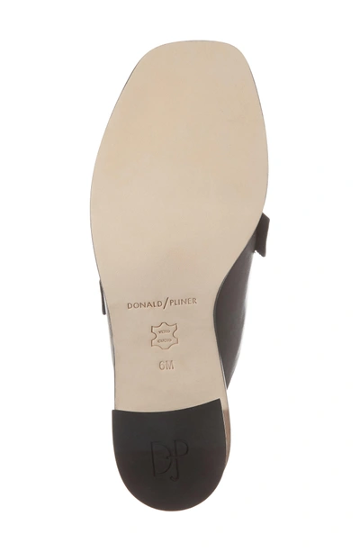 Shop Donald J Pliner Amalia Block Heel Sandal In Black Leather