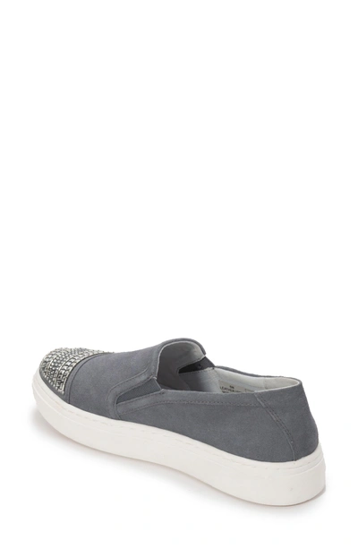 Shop Foot Petals Finley Slip-on Sneaker In Denim Blue Suede