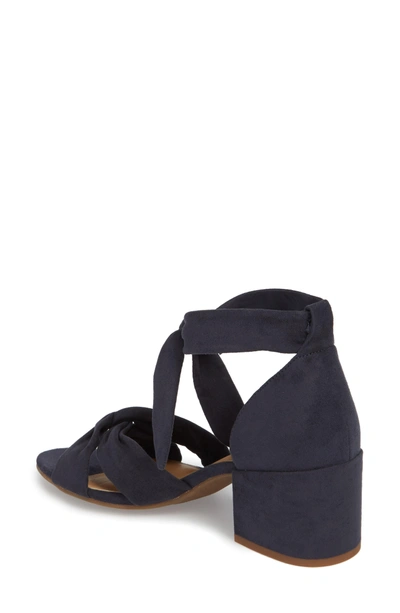 Shop Lucky Brand Xaylah Ankle Strap Sandal In Moroccan Blue Leather