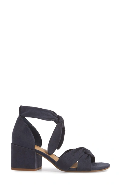 Shop Lucky Brand Xaylah Ankle Strap Sandal In Moroccan Blue Leather