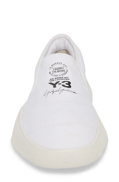 Shop Y-3 Tangutsu Slip-on Sneaker In White / Black / Core White