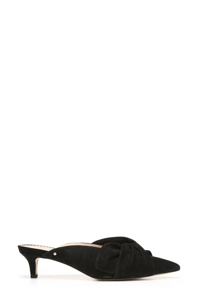 Shop Sam Edelman Laney Pointy Toe Mule In Black Suede