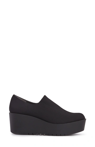 Donald J Pliner Cape Platform Slip-on In Black Crepe | ModeSens