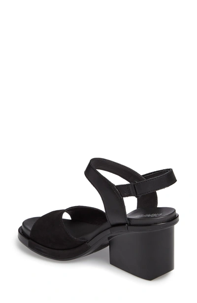 Shop Camper Ivy Ankle Strap Sandal In Black Leather