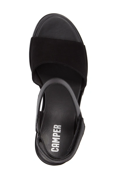 Shop Camper Ivy Ankle Strap Sandal In Black Leather