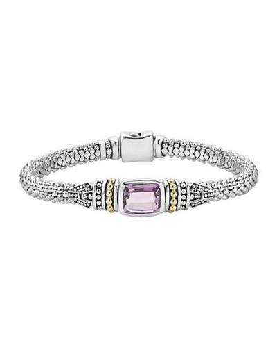 Shop Lagos Caviar Color Bracelet In Amethyst