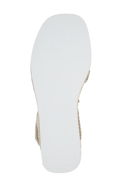Shop Donald Pliner Anie Platform Sandal In White/ Platinum Leather