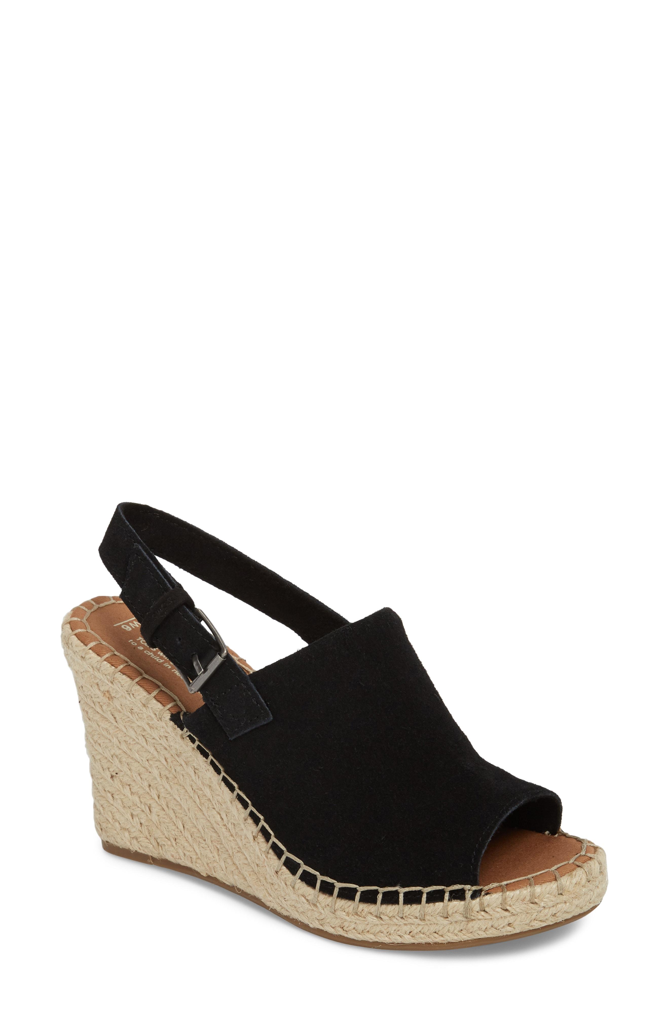 monica suede espadrille wedge