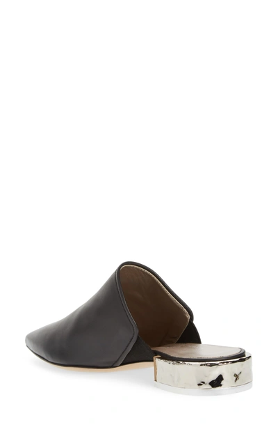 Shop Agl Attilio Giusti Leombruni Pointed Toe Mule In Black Leather