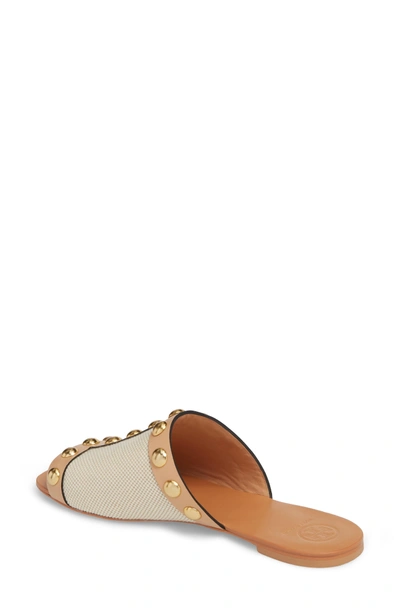 Shop Tory Burch Blythe Slide Sandal In Sand/ Natural Vachetta