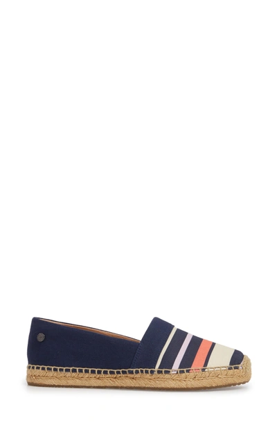 Ugg Reneda Stripe Espadrille Flat In Navy