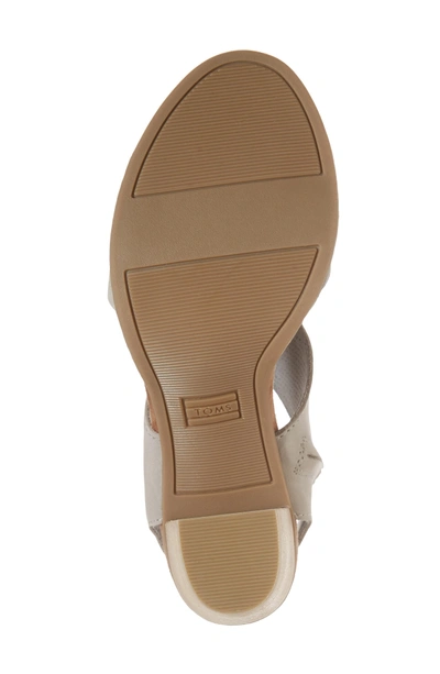 Shop Toms Majorca Sandal In Drizzle Grey Leather