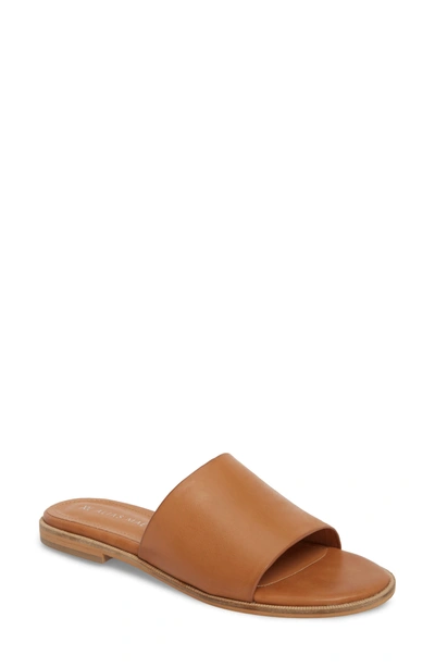 Shop Alias Mae Therapy Slide Sandal In Light Tan Leather