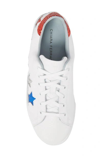 Shop Chiara Ferragni Roger Star Sneaker In White/ Multi