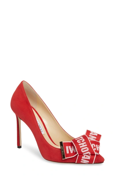 Shop Jimmy Choo Tegan Pump In Red