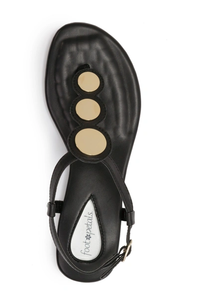 Shop Foot Petals Ellie Sandal In Black Leather