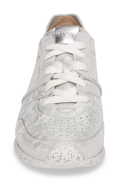 Shop Ugg Tye Stardust Sneaker In Silver Leather