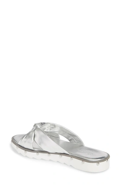 Shop Charles By Charles David Snap Slide Sandal In Silver Metallic