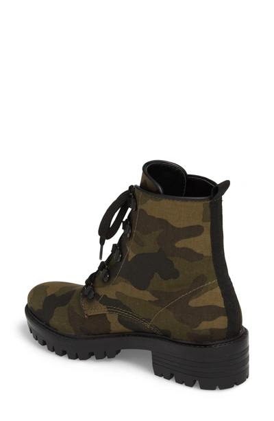 Shop Kendall + Kylie Military Boot In Green Brown Multi/ Black