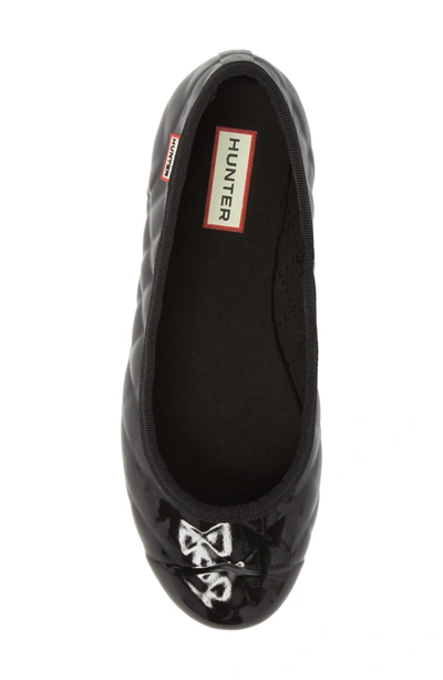 Shop Hunter Quilted Ballet Flat In Black