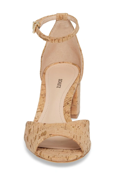 Shop Schutz Roama Block Heel Sandal In Natural